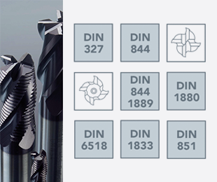 Фрезы металлорежущие серии HSS/CO
